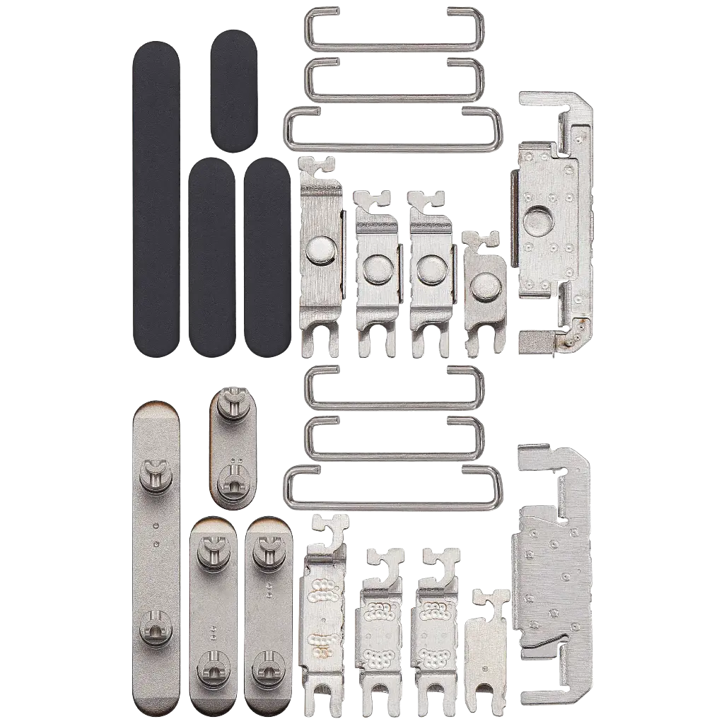 Hard Buttons (Power / Volume / Switch) For iPhone 16 Pro / 16 Pro Max (Black Titanium) (Premium)