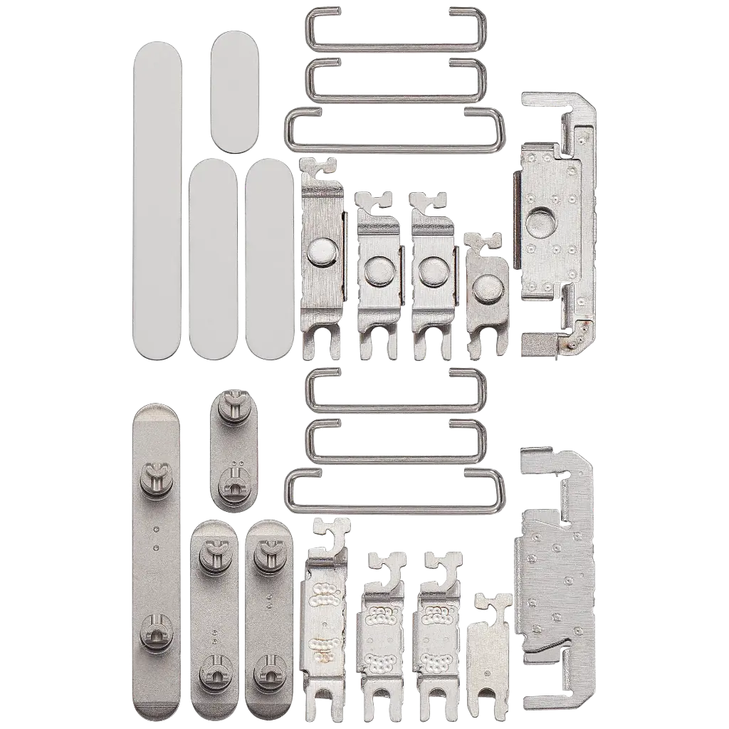 Hard Buttons (Power / Volume / Switch) For iPhone 16 Pro / 16 Pro Max (White Titanium) (Premium)