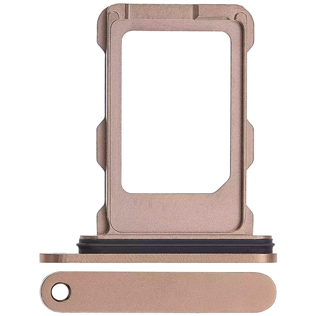 Single Sim Card Tray For iPhone 16 Pro / 16 Pro Max (Desert Titanium) (Premium)