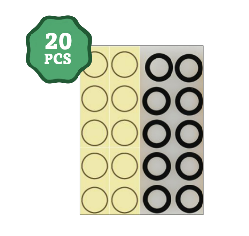 2 Size Camera Lens Set (Big and Small) With Adhesive Tape For iPhone 16 / 16 Plus (2 x 10 Pieces) (Premium)