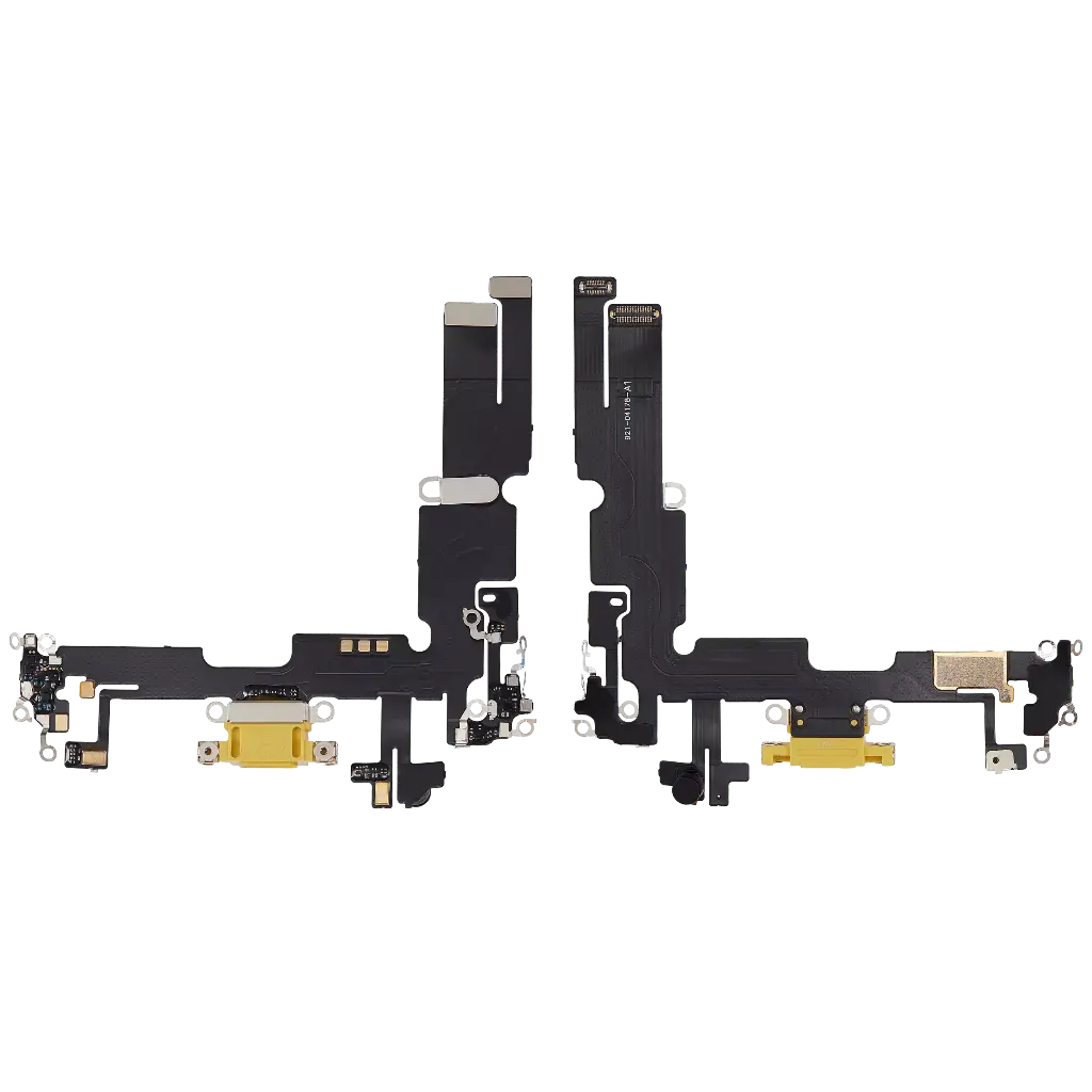 Charging Port Flex Cable For iPhone 14 Plus (Aftermarket) (Yellow)