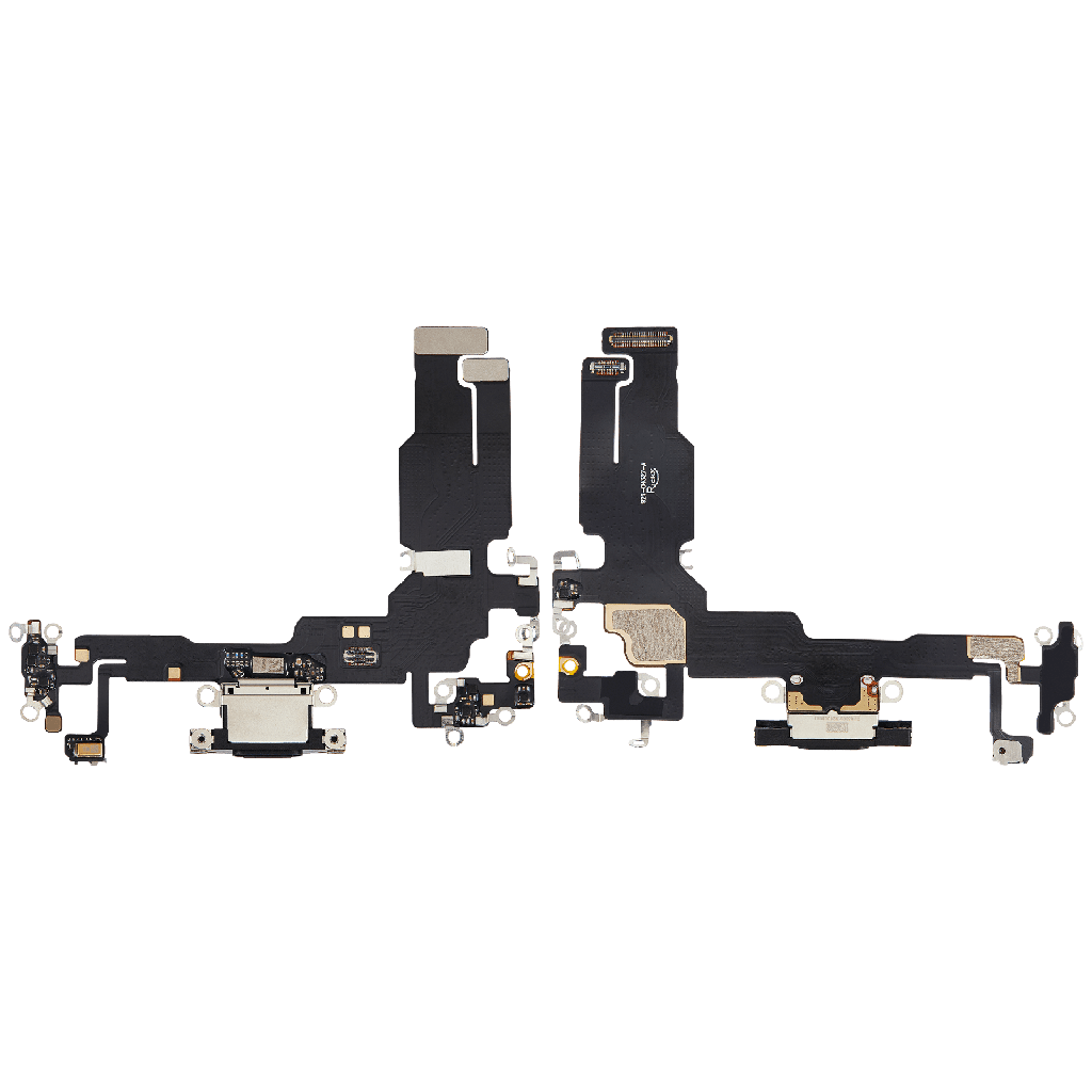 Charging Port Flex Cable For iPhone 15 (Aftermarket) (Black)