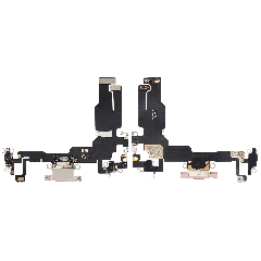 Charging Port Flex Cable For iPhone 15 (Aftermarket) (Pink)