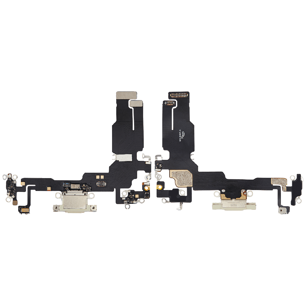 Charging Port Flex Cable For iPhone 15 (Aftermarket) (Yellow)