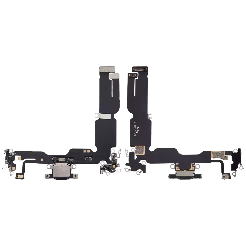 Charging Port Flex Cable For iPhone 15 Plus (Aftermarket) (Black)