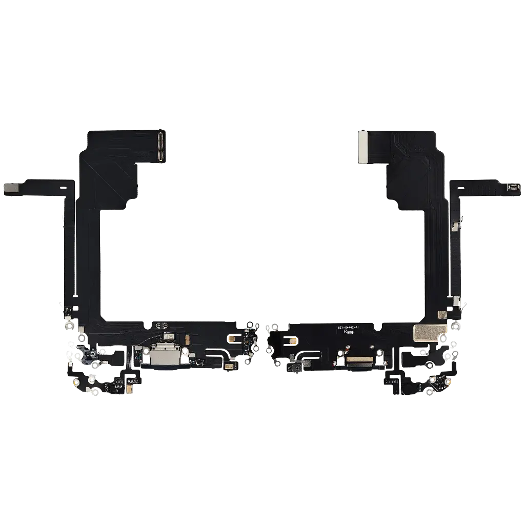 Charging Port Flex Cable For iPhone 15 Pro Max (Aftermarket) (Blue Titanium)