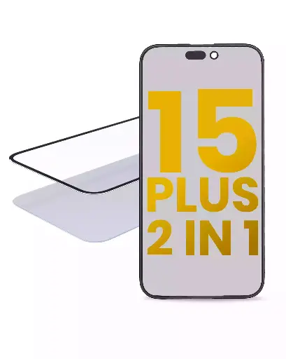 [SP-I15M-21OCA-2P] 2 in 1 (Glass + OCA Pre-Installed) For iPhone 15 Plus (OCA Master) (2 Pack) (Premium)