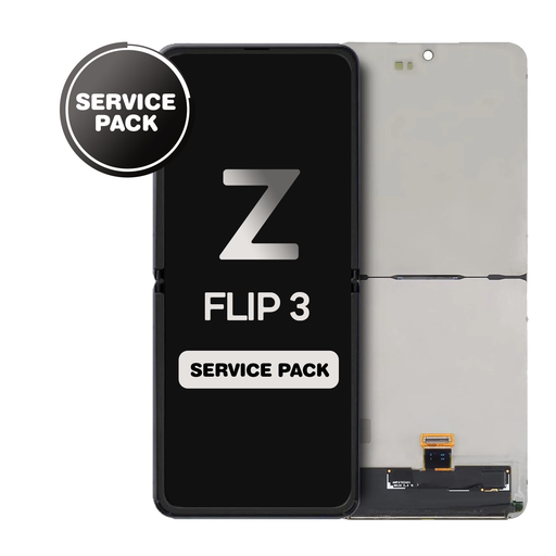 [LCD-ZFL3-SP-BK] OLED Assembly (Inner) for Samsung Galaxy Z Flip 3 5G (F711) Without Frame - (Service Pack)