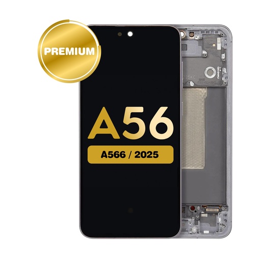 [LCD-A566-WF-BK] OLED Assembly with Frame For Samsung Galaxy A56 (A566 2025) - Graphite (Premium)