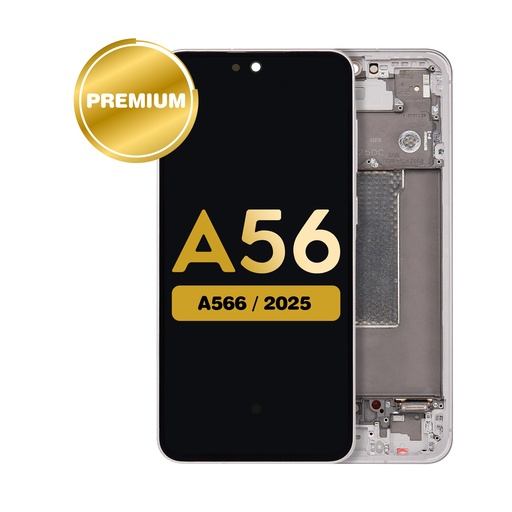 [LCD-A566-WF-PN] OLED Assembly with Frame For Samsung Galaxy A56 (A566 2025) - Pink (Premium)