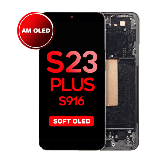 [LCD-S23P-WF-HQ-GR] OLED Assembly for Samsung Galaxy S23 Plus (S916) with Frame - Green (Aftermarket - OLED)