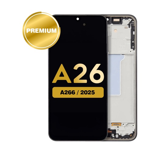 [LCD-A266-WF-BK] OLED Assembly with Frame For Samsung Galaxy A26 (A266/2025) - Black (Premium)