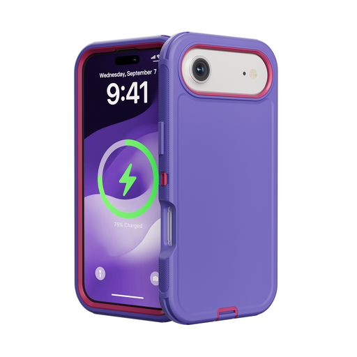 [CS-I17A-OBD-PUPN] DualPro Protector Case for iPhone Air - Purple & Pink