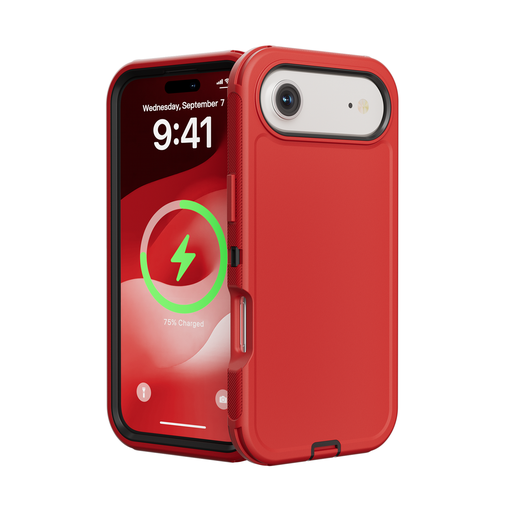 [CS-I17A-OBD-RDBK] DualPro Protector Case for iPhone Air - Red & Black