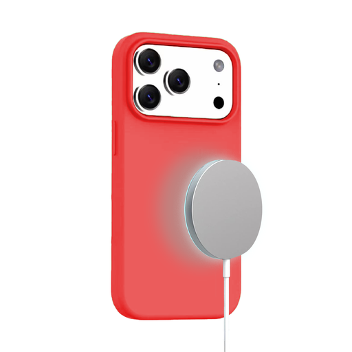 [CS-I17P-MGS-RD] MagSilicone Case for iPhone 17 Pro - Red
