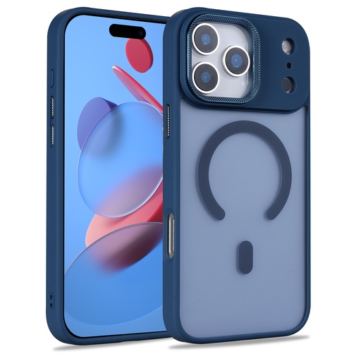 [CS-I17PM-MTFC-DBL] Matte Focus Case with Magsafe for iPhone 17 Pro Max - Dark Blue