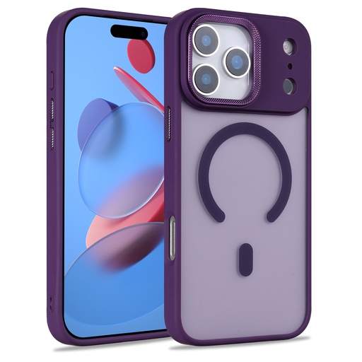 [CS-I17PM-MTFC-PU] Matte Focus Case with Magsafe for iPhone 17 Pro Max - Purple