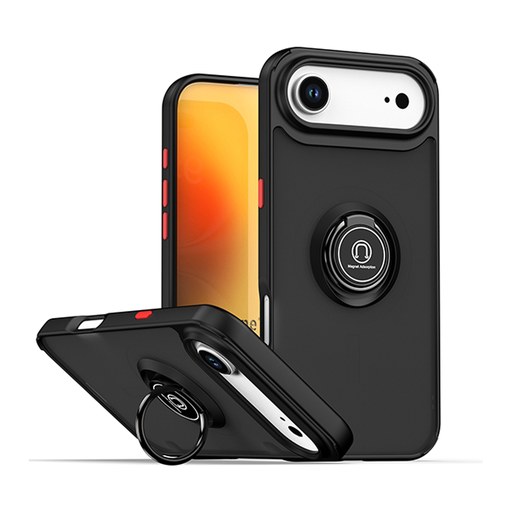 [CS-I17A-MTR-BKOR] Matte Ring Case for iPhone Air - Black & Orange