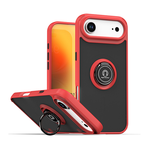 [CS-I17A-MTR-RD] Matte Ring Case for iPhone Air - Red