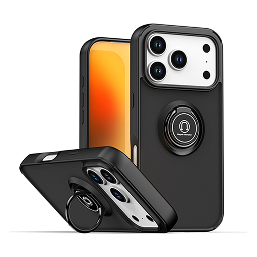 [CS-I17P-MTR-BK] Matte Ring Case for iPhone 17 Pro - Black