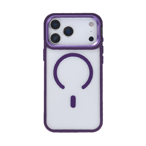 [CS-I17P-MCCS-PU] Magsafe Clear Camera Stand Case for  iPhone 17 Pro - Purple