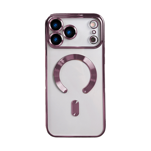 [CS-I17-MCCC-PN] Colorful Clear Case with Magsafe for iPhone 17 - Pink