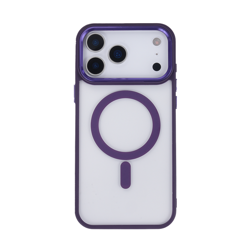 [CS-I17P-CFC-PU] Clear Focus Case with Magsafe for iPhone 17 Pro - Purple