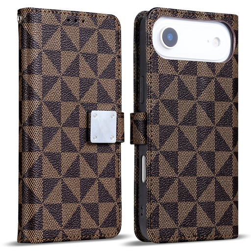 [CS-I17A-TWC-BR] Triangle Wallet Case for iPhone Air - Brown