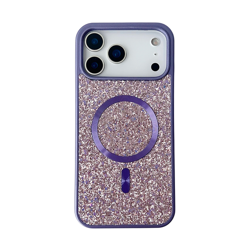 [CS-I17A-BCM-PU] Blinged Case with Magsafe for iPhone Air - Purple