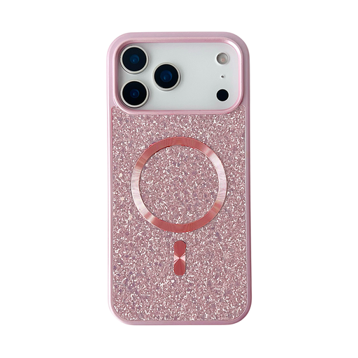 [CS-I17A-BCM-ROGO] Blinged Case with Magsafe for iPhone Air - Rose Gold