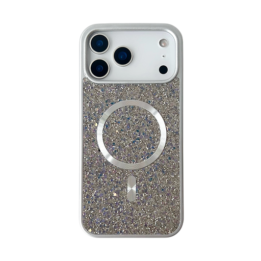 [CS-I17A-BCM-SI] Blinged Case with Magsafe for iPhone Air - Silver