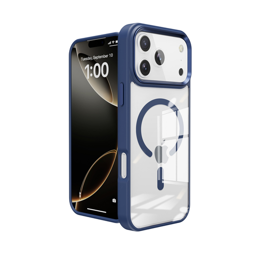 [CS-I17A-MWC-DBL] Metal Wireless Charging Case for iPhone Air - Darkblue