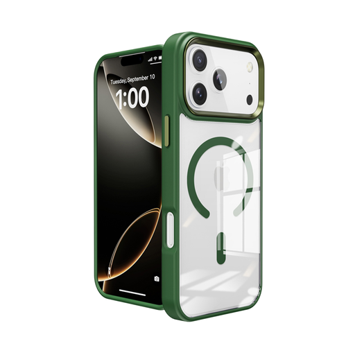 [CS-I17A-MWC-GR] Metal Wireless Charging Case for iPhone Air - Green