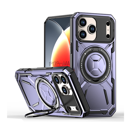 [CS-I17-ARSC-LPU] Armor Rotate Stand Case with Magsafe for iPhone 17 - Light Purple