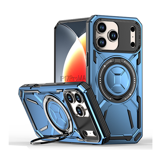 [CS-I17P-ARSC-LBL] Armor Rotate Stand Case with Magsafe for iPhone 17 Pro - Light Blue