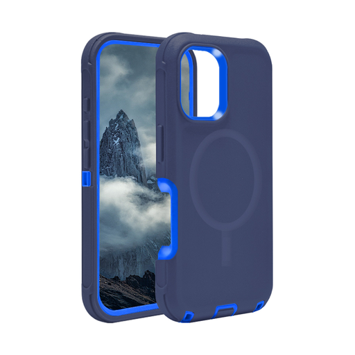 [CS-I17A-OBDM-DBLBL]  DualPro Protector Case with Magsafe for iPhone Air - Dark Blue & Blue