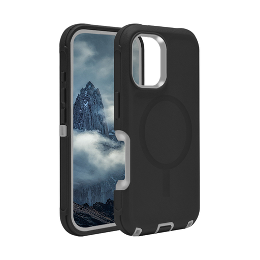 [CS-I17P-OBDM-BKGY]  DualPro Protector Case with Magsafe for iPhone 17 Pro - Black  & Gray