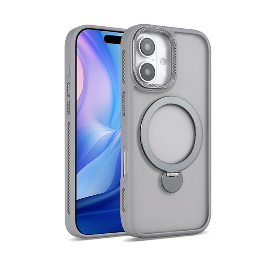 [CS-I17-RSC-GY] Rotating Stand Case with Magsafe for iPhone 17 - Gray