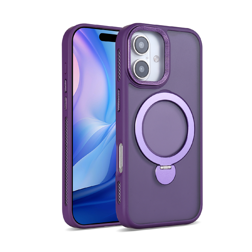 [CS-I17-RSC-PU] Rotating Stand Case with Magsafe for iPhone 17 - Purple