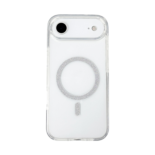 [CS-I17A-GBC-SI] Glossy Bumper Clear Case with Magsafe for iPhone Air - Silver