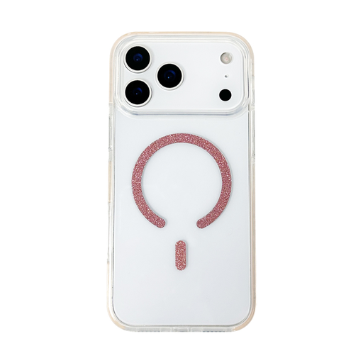 [CS-I17P-GBC-RD] Glossy Bumper Clear Case with Magsafe for iPhone 17 Pro - Red