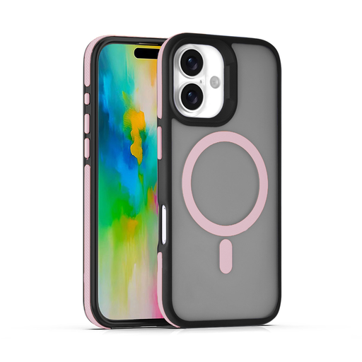 [CS-I17-PBC-PN] Polarized Bumper Case with Magsafe for iPhone 17 - Pink