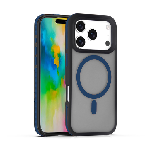 [CS-I17P-PBC-DBL] Polarized Bumper Case with Magsafe for iPhone 17 Pro - Dark Blue
