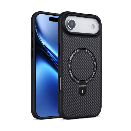 [CS-I17A-CRBS-BK] Carbon Stand  Case with Magsafe for iPhone Air - Black