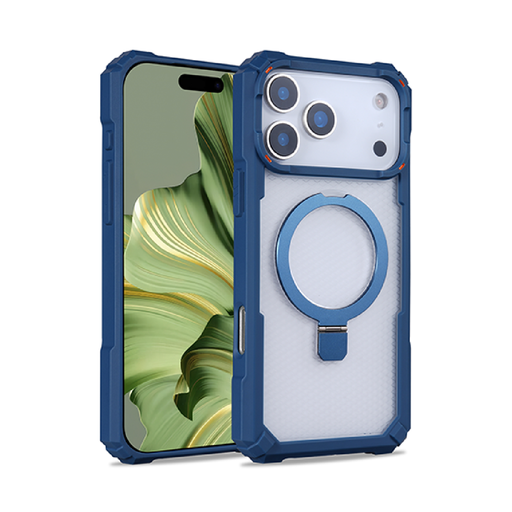 [CS-I17P-RUG-DBL] Rugged Stand Case for iPhone 17 Pro - Dark Blue