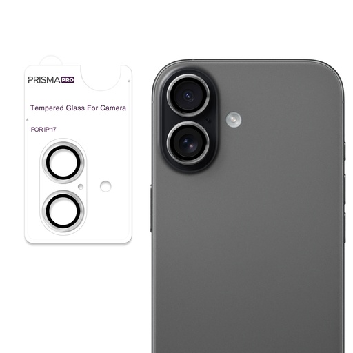 [PP-I17-RCL-CL] Prisma Pro Shield - Ring Camera Lens w/HD Tempered Glass for iPhone 17 (Clear)