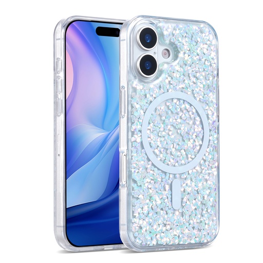 [CS-I17-MGL-SI] Magsafe Glitter Case for iPhone 17 - Silver
