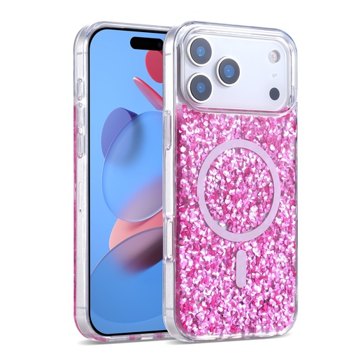 [CS-I17P-MGL-PN] Magsafe Glitter Case for iPhone 17 Pro - Pink
