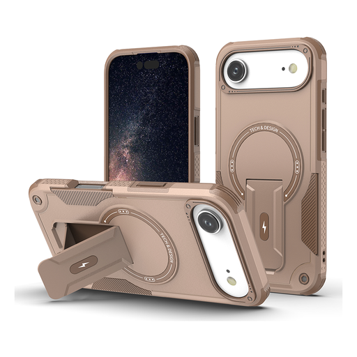 [CS-I17A-SSCM-DST] Shockproof Stand Case with Magsafe for iPhone Air - Desert