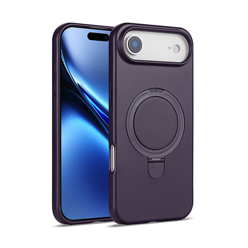 [CS-I17A-PSCM-DPU] Premium Silicone Stand Case with Magsafe for iPhone Air - Dark Purple